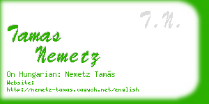 tamas nemetz business card